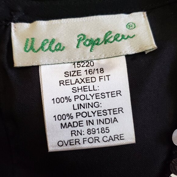 Ulla Popken Formal Black Sequin Dress, Size 16/18 - Picture 10 of 12